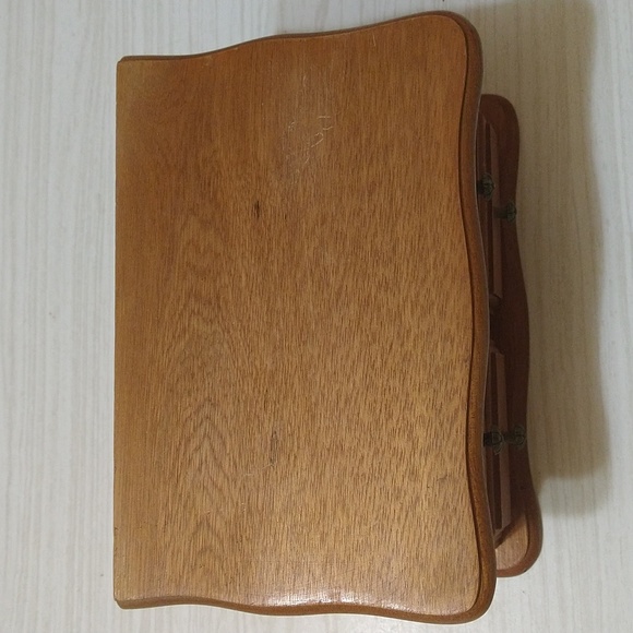 Vintage Wooden Ring/Earring Jewelry Box - Picture 7 of 11